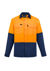 Mens Hi Vis Outdoor Long Sleeve Shirt-ZW468-syzmik